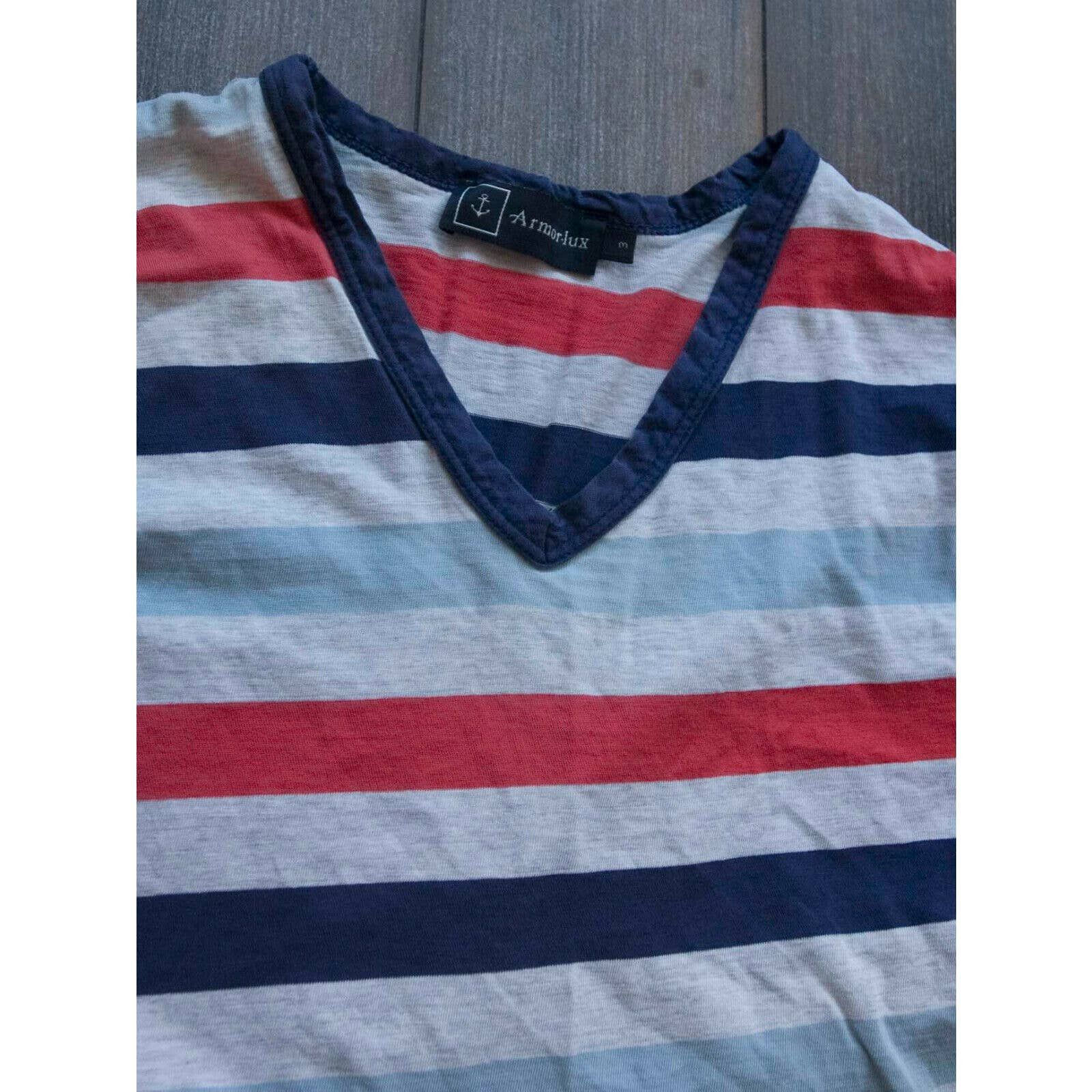 Armor-Lux ** Armor Lux T Shirt Breton Stripe Size 3 / S/M Size US M / EU 48-50 / 2 - 2 Thumbnail