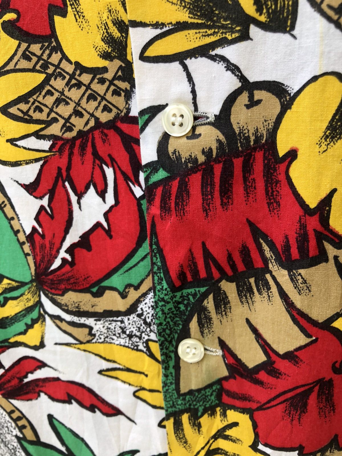Vintage Vintage 90s PUSH Japan Open Collar Baggy Hawaiian Shirt Size US L / EU 52-54 / 3 - 7 Thumbnail