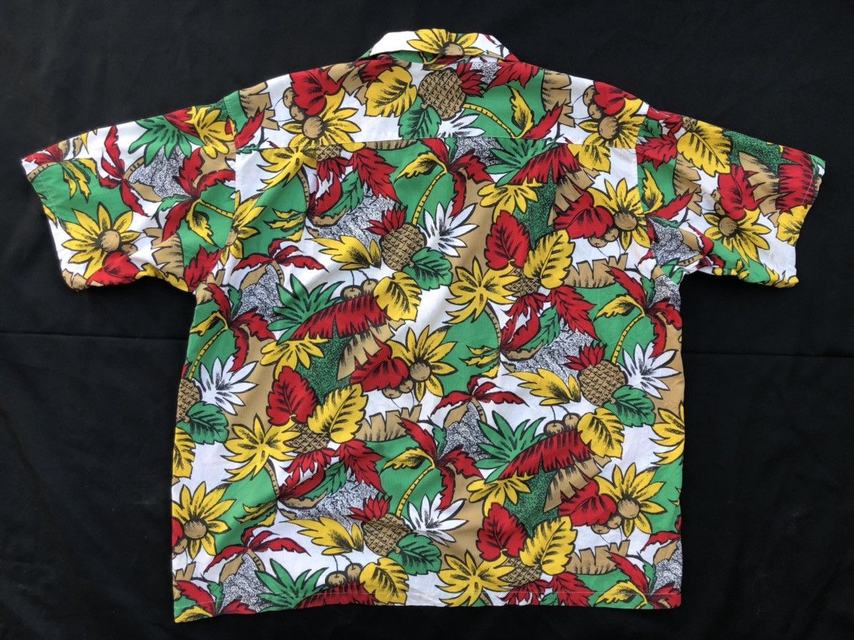 Vintage Vintage 90s PUSH Japan Open Collar Baggy Hawaiian Shirt Size US L / EU 52-54 / 3 - 2 Thumbnail