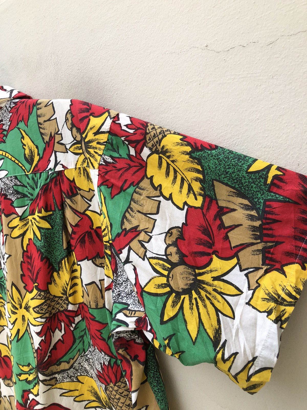 Vintage Vintage 90s PUSH Japan Open Collar Baggy Hawaiian Shirt Size US L / EU 52-54 / 3 - 17 Thumbnail
