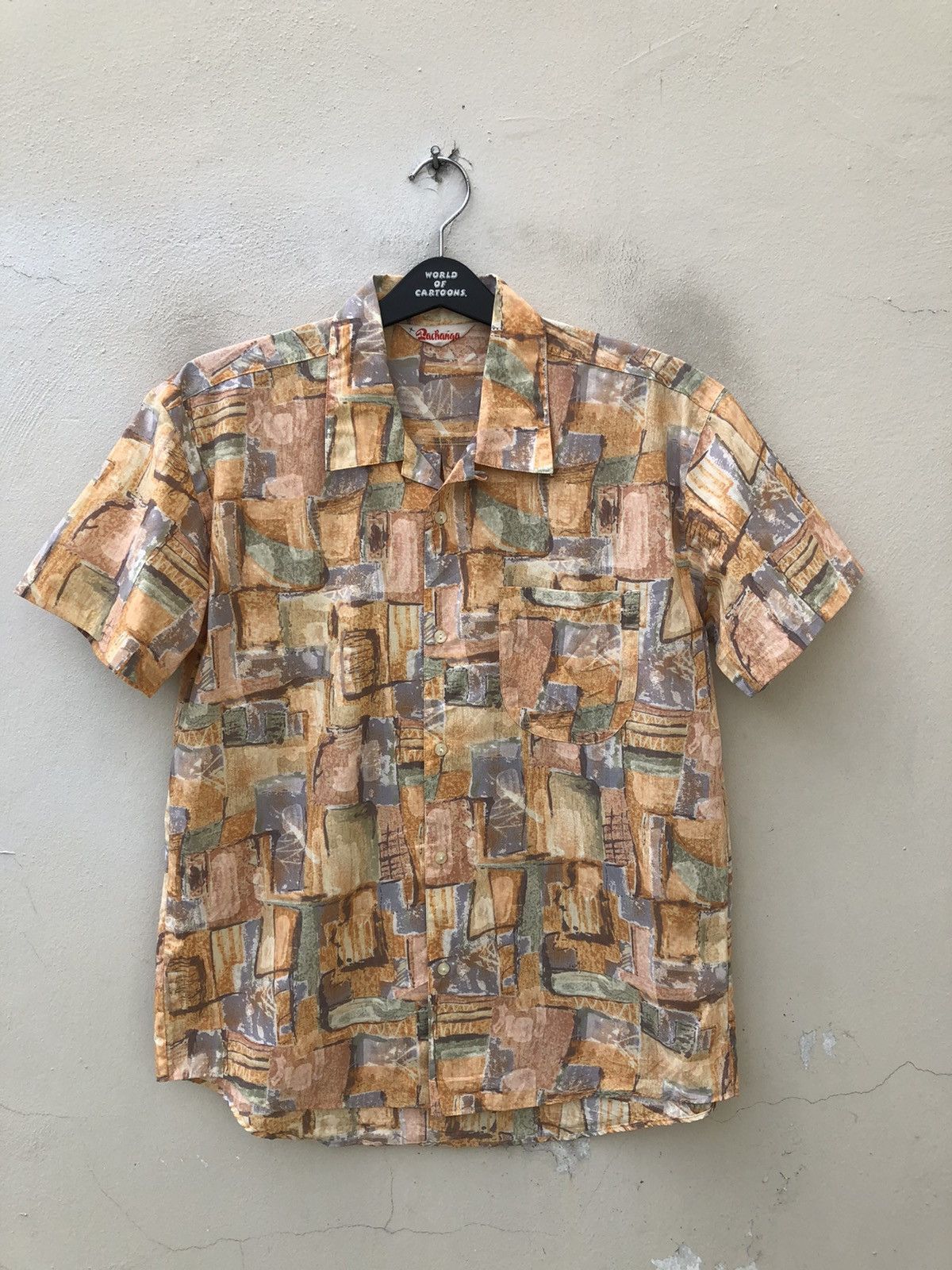 Vintage Vintage 90s Pachanga Japan Abstract Art Hawaiian Shirt Size US L / EU 52-54 / 3 - 5 Thumbnail