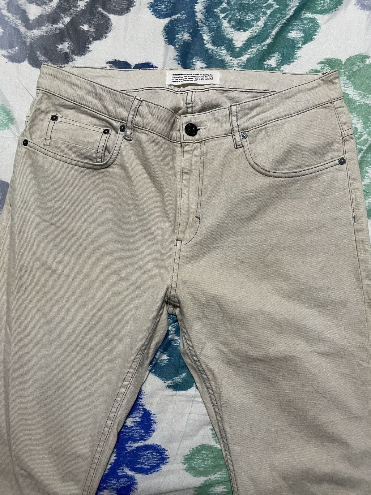 Adidas Adidas Original denim Khakis slim leg regular menswear W33 Size US 33 - 1 Thumbnail