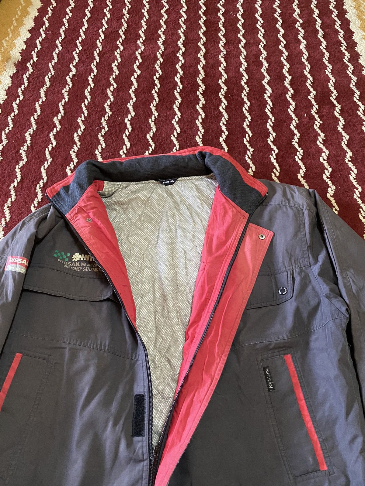 Nissan × Vintage Vintage Nissan Bomber jacket full zipped Size US L / EU 52-54 / 3 - 8 Thumbnail