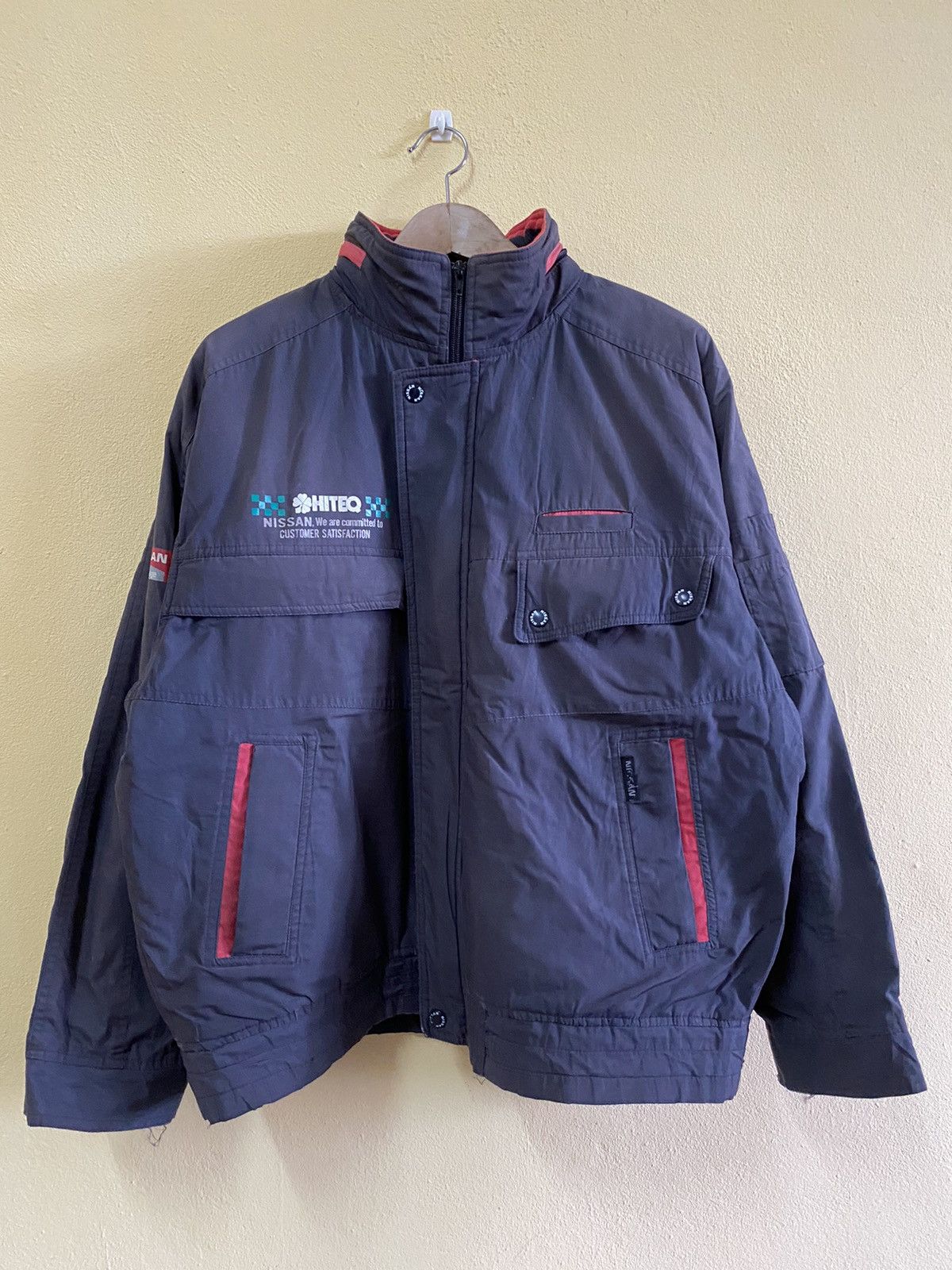 Nissan × Vintage Vintage Nissan Bomber jacket full zipped Size US L / EU 52-54 / 3 - 2 Thumbnail