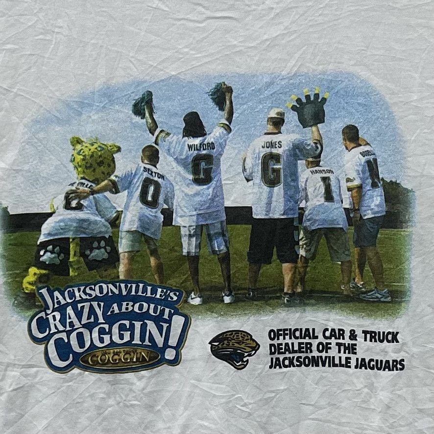 Anvil × Vintage Vintage Jacksonville's Crazy About Coggin White T-Shirt XL Size US XL / EU 56 / 4 - 3 Thumbnail