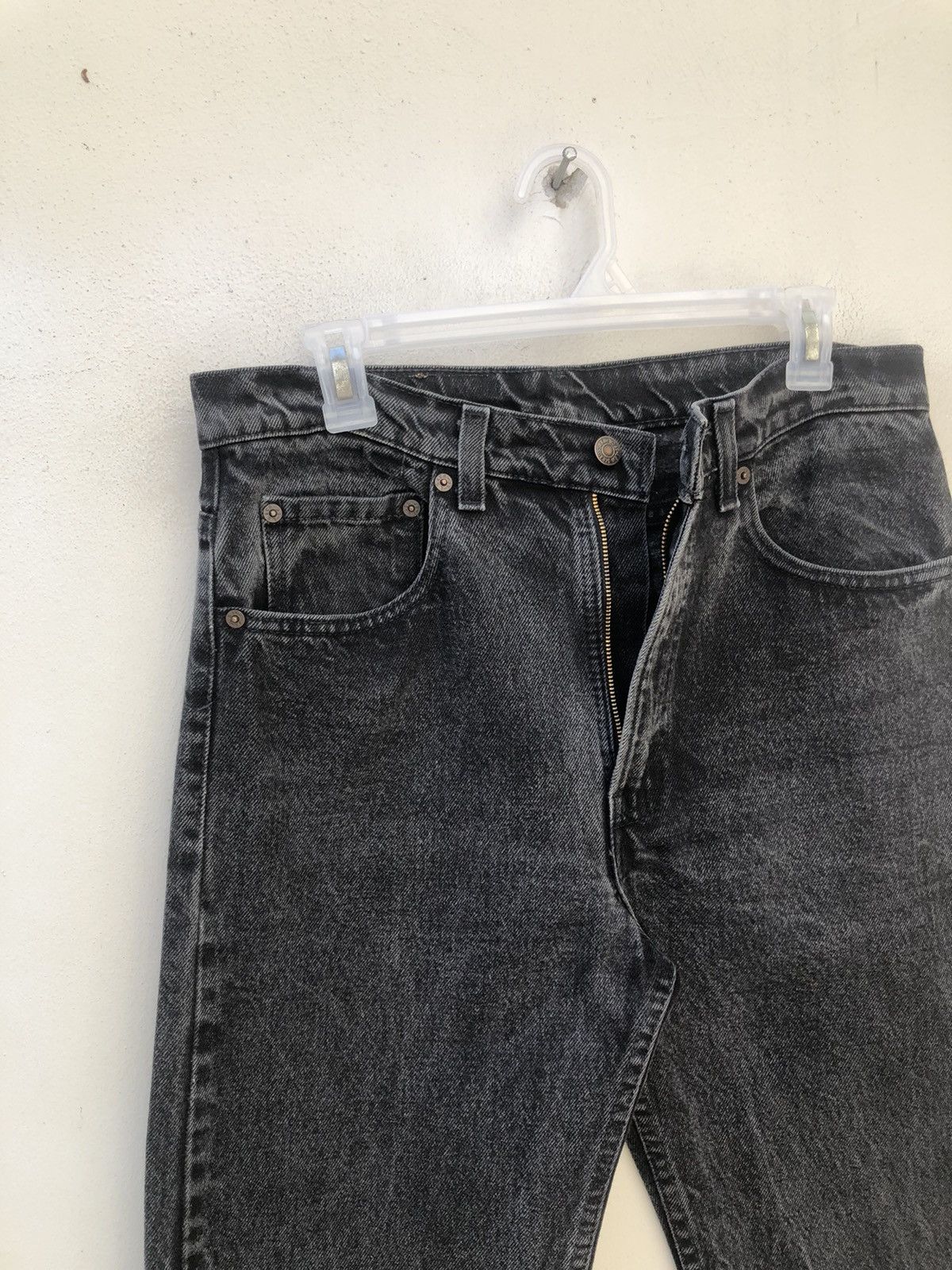 Levi's Vintage 1997 Levi’s 505 Jeans Faded Black Denim Size US 32 / EU 48 - 9 Thumbnail