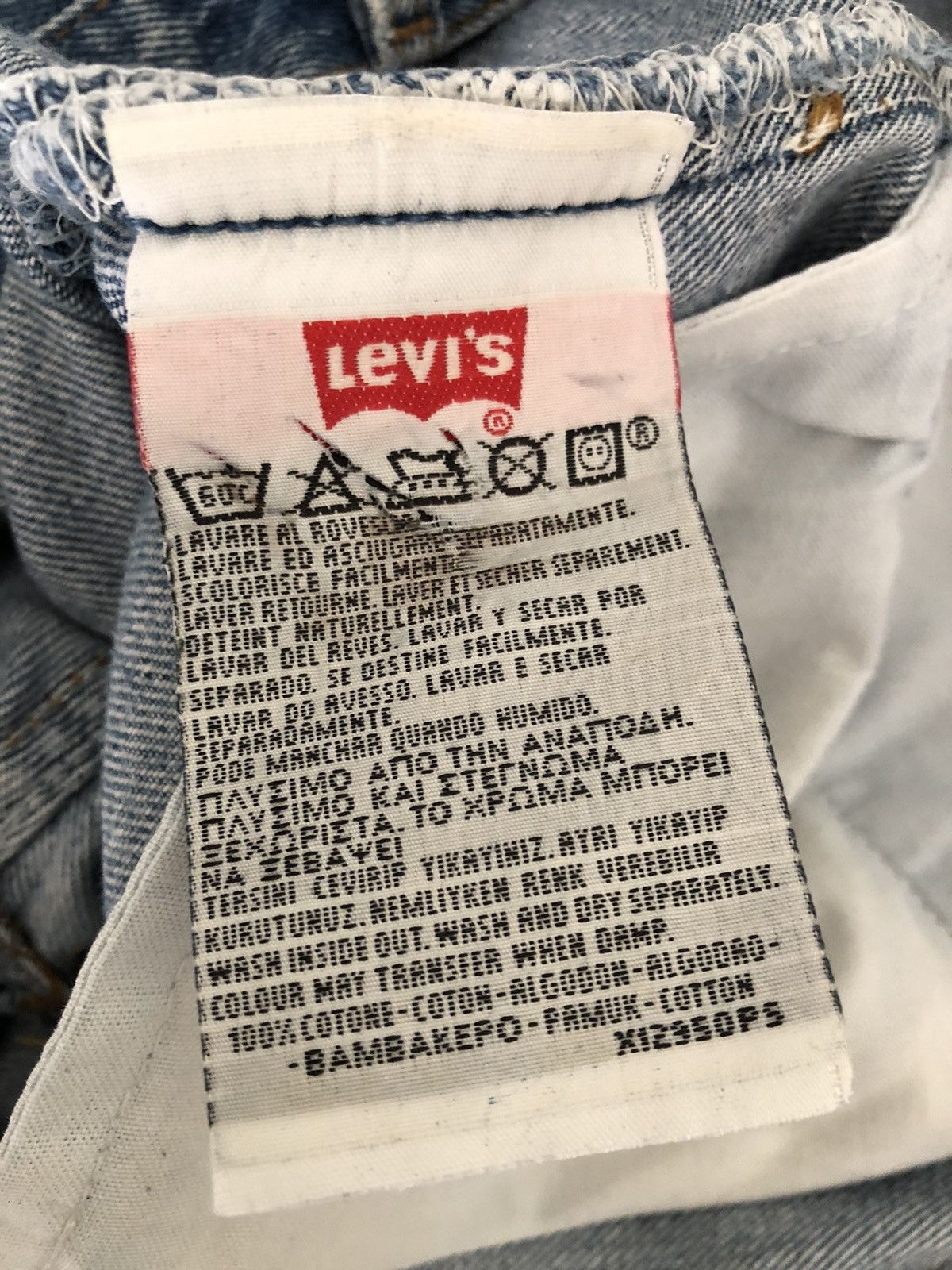 Levi's Vintage 1997 Levi’s 501 Jeans Distressed Ageing Denim Size US 35 - 19 Thumbnail