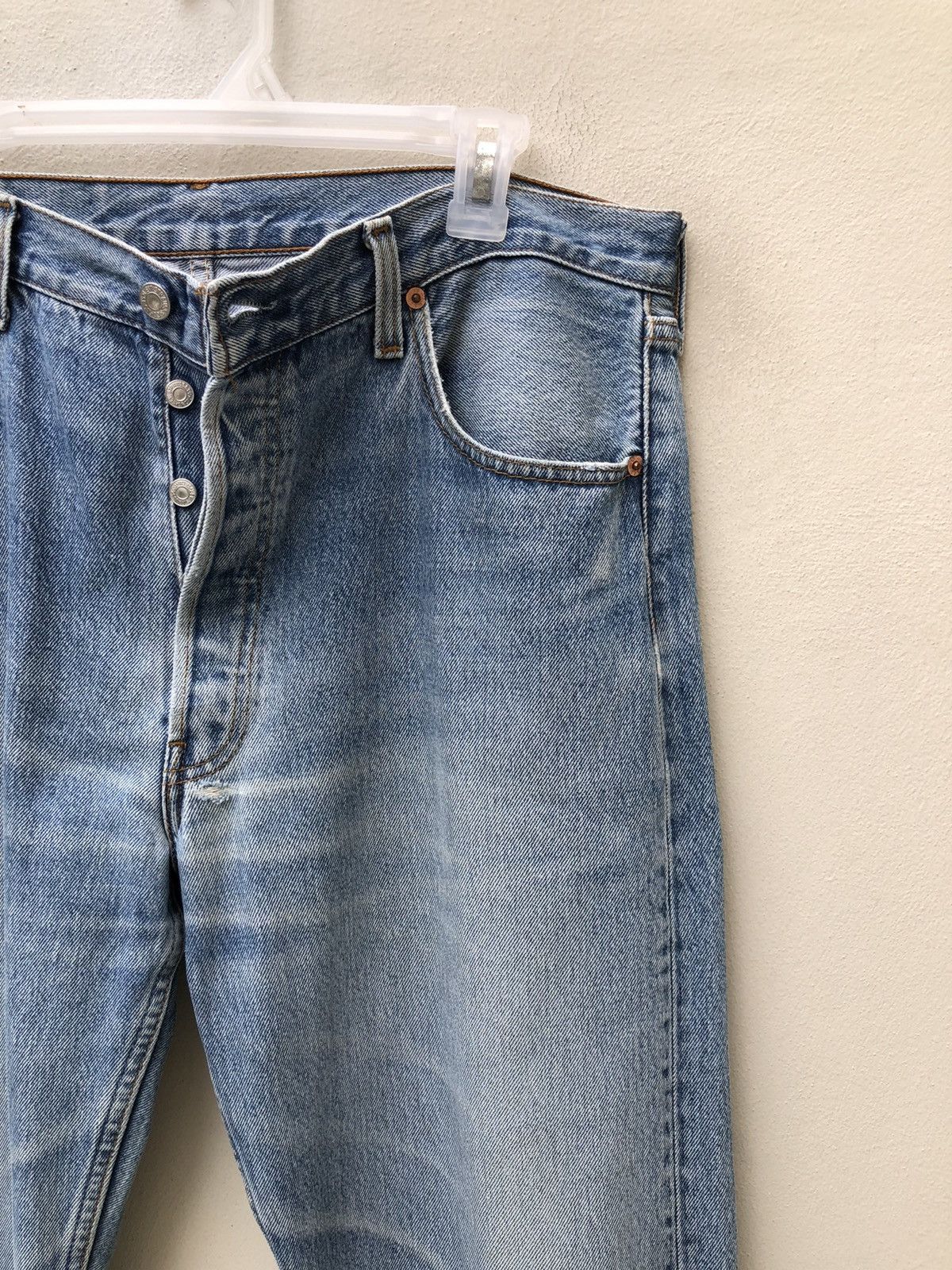 Levi's Vintage 1997 Levi’s 501 Jeans Distressed Ageing Denim Size US 35 - 6 Thumbnail