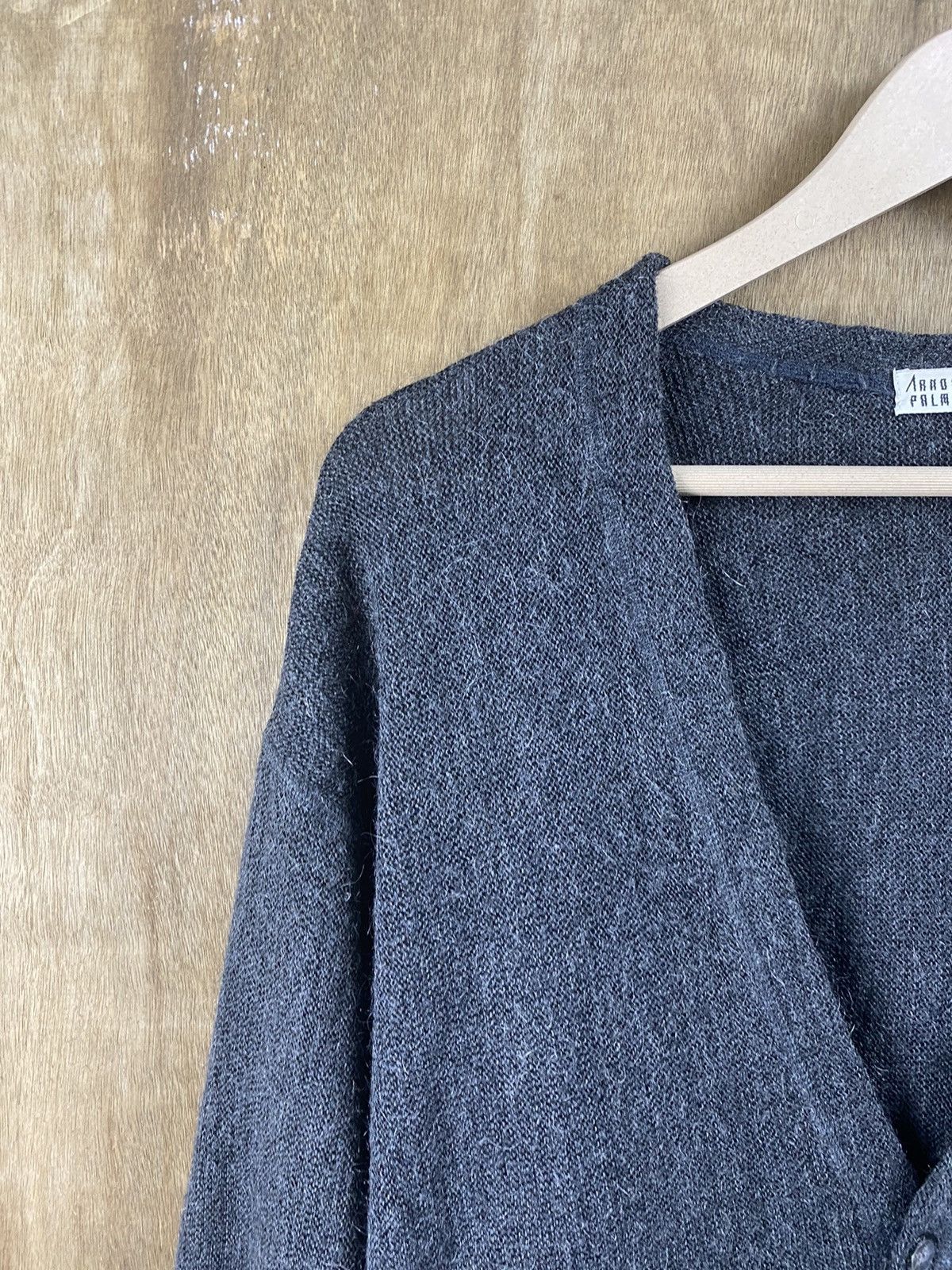 Japanese Brand Arnold Palmer cardigan grey Knitwear #Z062 Size US M / EU 48-50 / 2 - 6 Thumbnail