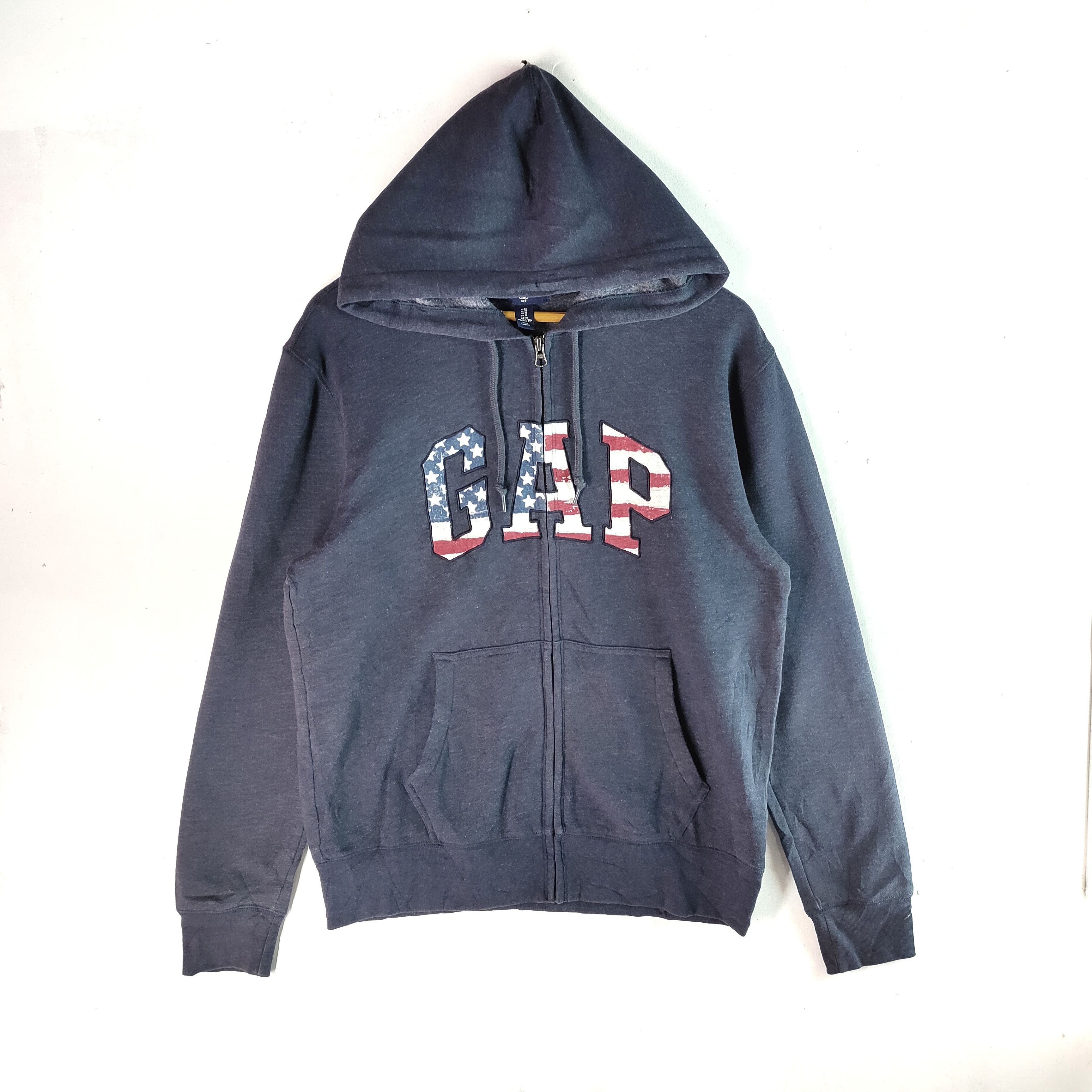 Gap GAP Embroidery Spell Out American Full Zipper Sweatshirt Size US M / EU 48-50 / 2 - 1 Thumbnail
