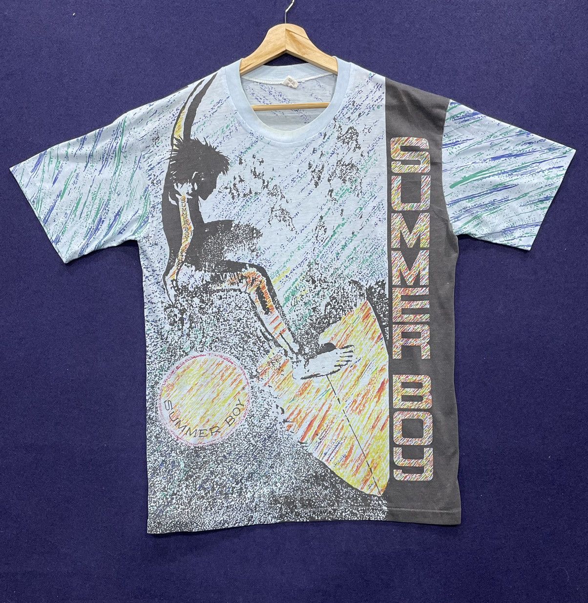 Vintage Vintage 90s Summer Boy Surfing Overprint AOP Rare!! Size US L / EU 52-54 / 3 - 1 Thumbnail