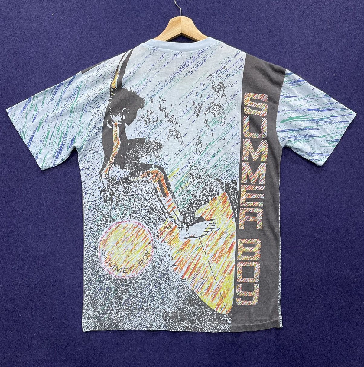 Vintage Vintage 90s Summer Boy Surfing Overprint AOP Rare!! Size US L / EU 52-54 / 3 - 6 Thumbnail