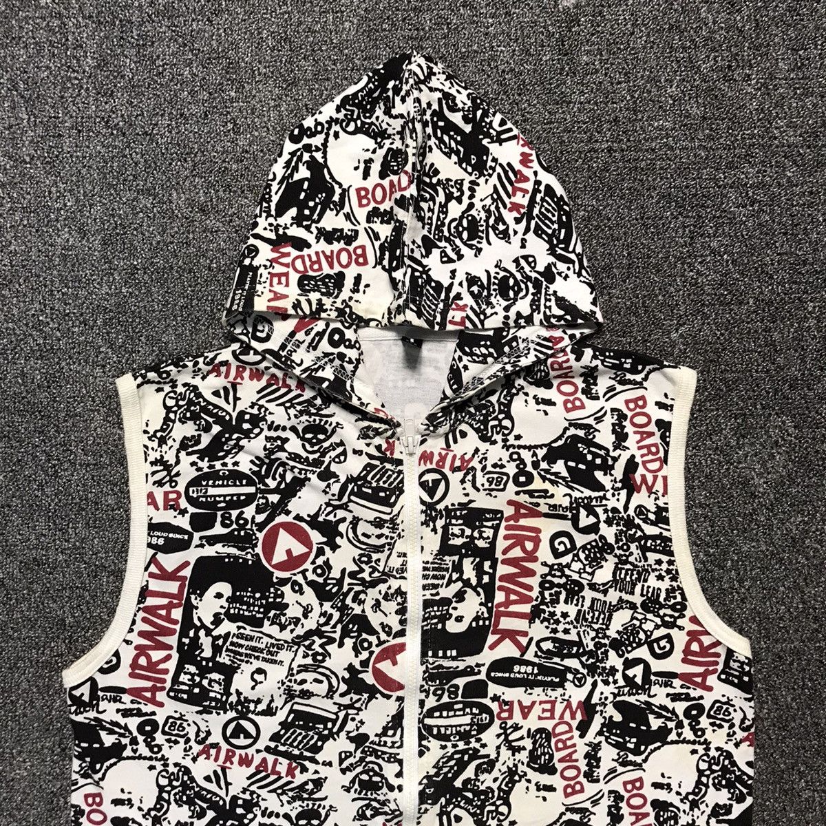 Airwalk Vintage Airwalk All Over Print Sleeveless Hoodie Size US L / EU 52-54 / 3 - 4 Thumbnail