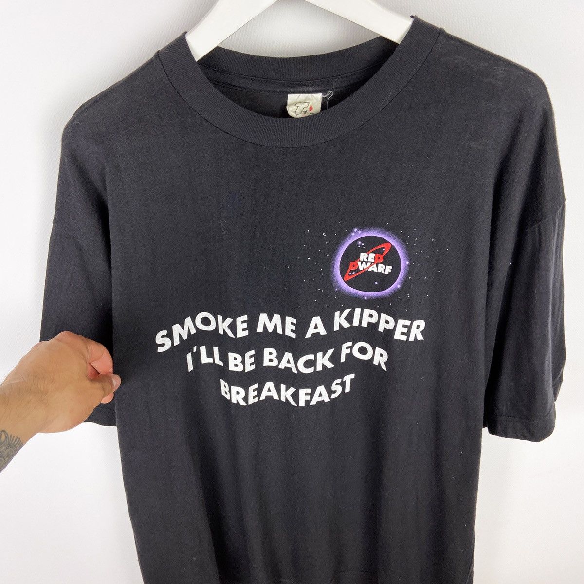 Vintage Vintage 90s Red Dwarf Space Star Trek Travis Style tee Size US XL / EU 56 / 4 - 3 Thumbnail