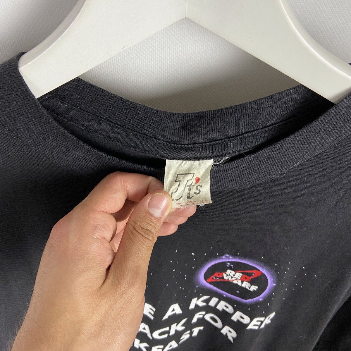 Vintage Vintage 90s Red Dwarf Space Star Trek Travis Style tee Size US XL / EU 56 / 4 - 4 Thumbnail