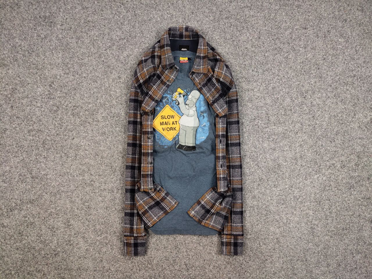 Flannel Vintage Flannel Shirt Travis Scott Style Size US XL / EU 56 / 4 - 1 Thumbnail