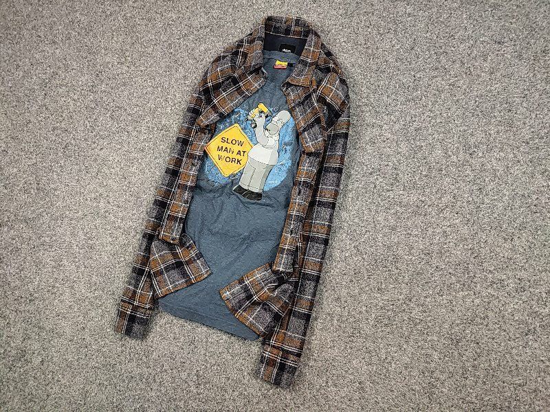 Flannel Vintage Flannel Shirt Travis Scott Style Size US XL / EU 56 / 4 - 3 Thumbnail