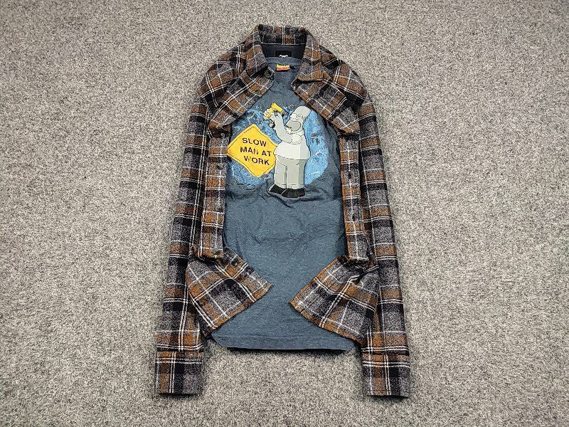 Flannel Vintage Flannel Shirt Travis Scott Style Size US XL / EU 56 / 4 - 2 Thumbnail