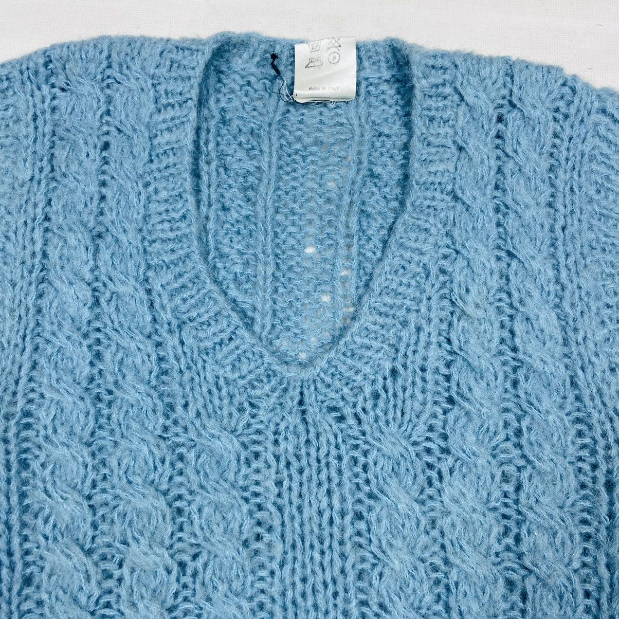 Vintage 90s CUTE BABY BLUE KNITTED WOOL STUDIO MILANO VEST - № 1103 Size US L / EU 52-54 / 3 - 4 Thumbnail