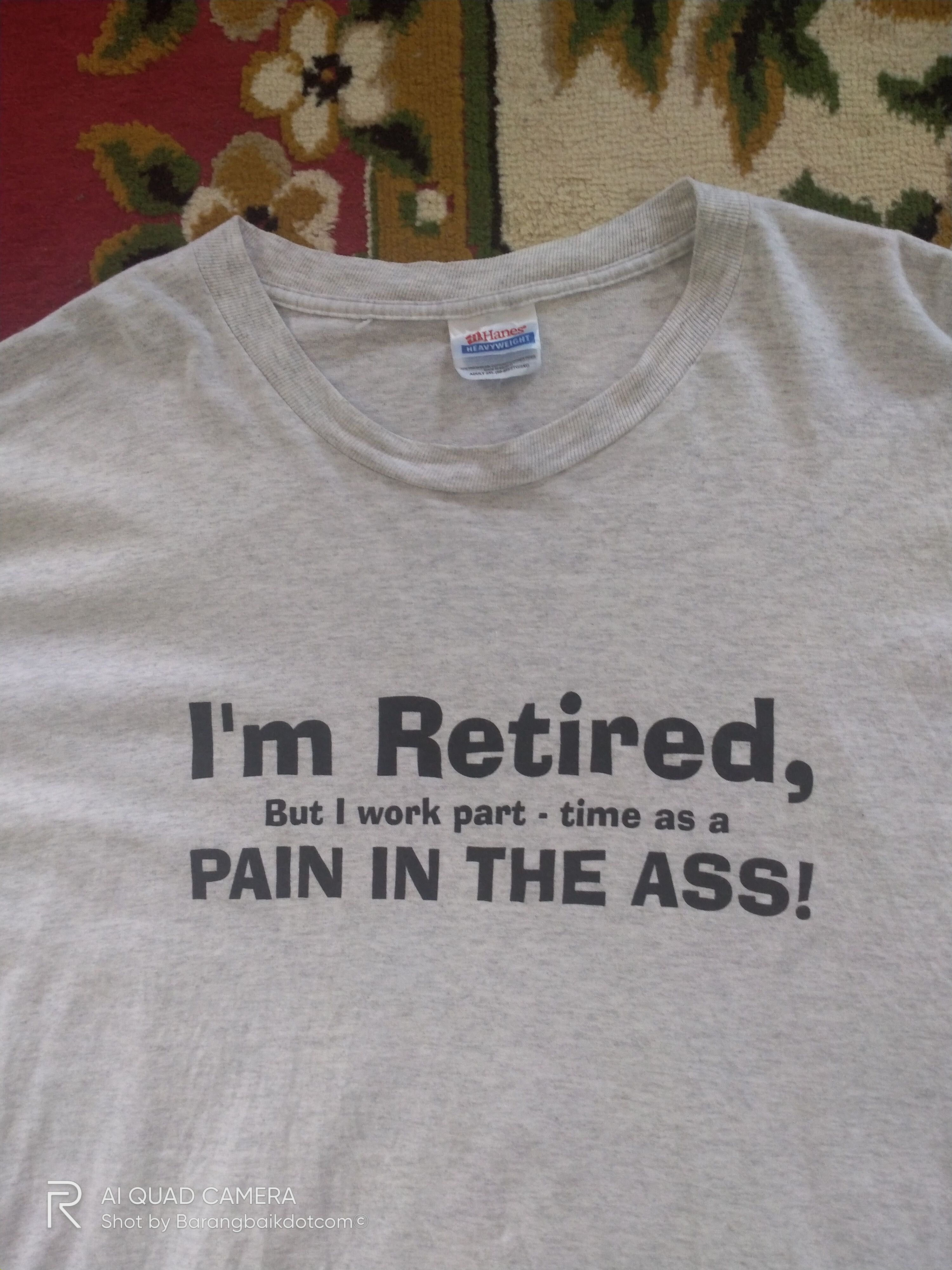 Vintage Distressed I'm retired... wording T-Shirt Size US XXL / EU 58 / 5 - 2 Thumbnail