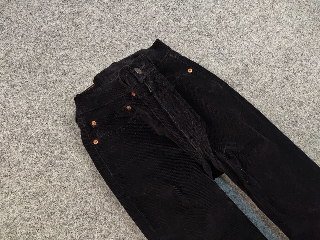 Levi's Vintage Levi’s 514 Black Corduroy Pants Trousers Velvet USA Size US 34 / EU 50 - 10 Thumbnail