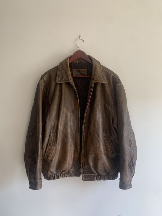 St. Johns Bay Vintage Leather Jacket | Grailed