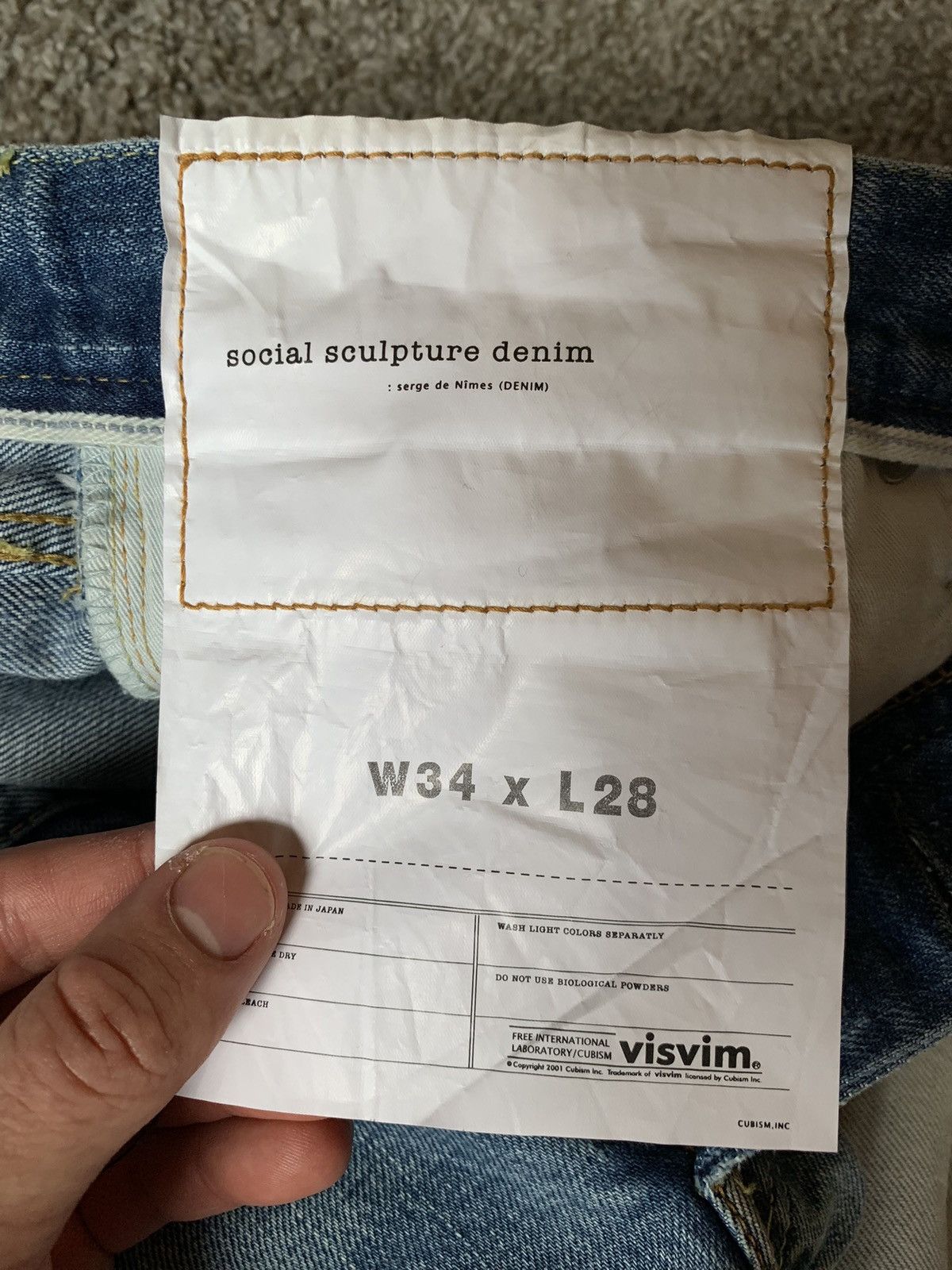 Visvim SS19 Social Sculpture 10 Damaged-19 Size US 34 / EU 50 - 10 Thumbnail