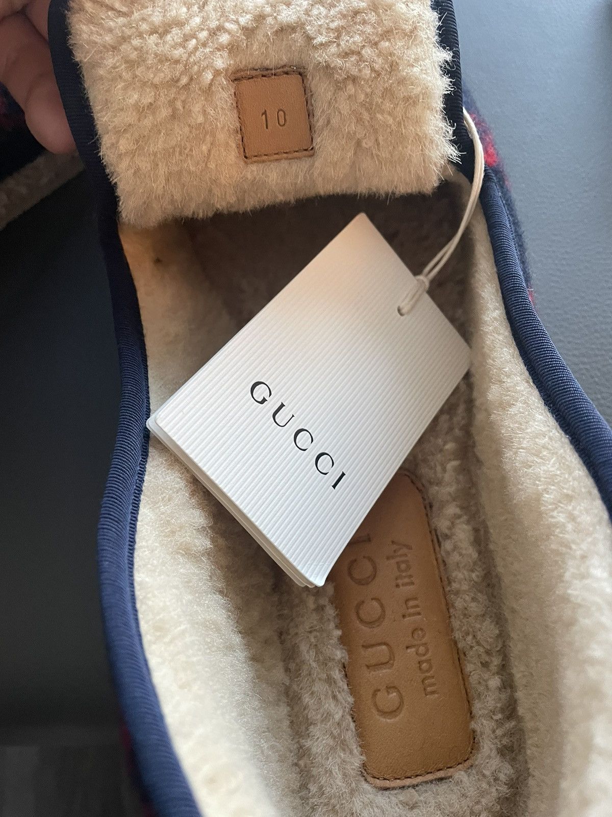 Gucci Rare Brand New Runway GG Logo Shearling Leather Loafer Shoes Size US 9.5 / EU 42-43 - 11 Thumbnail