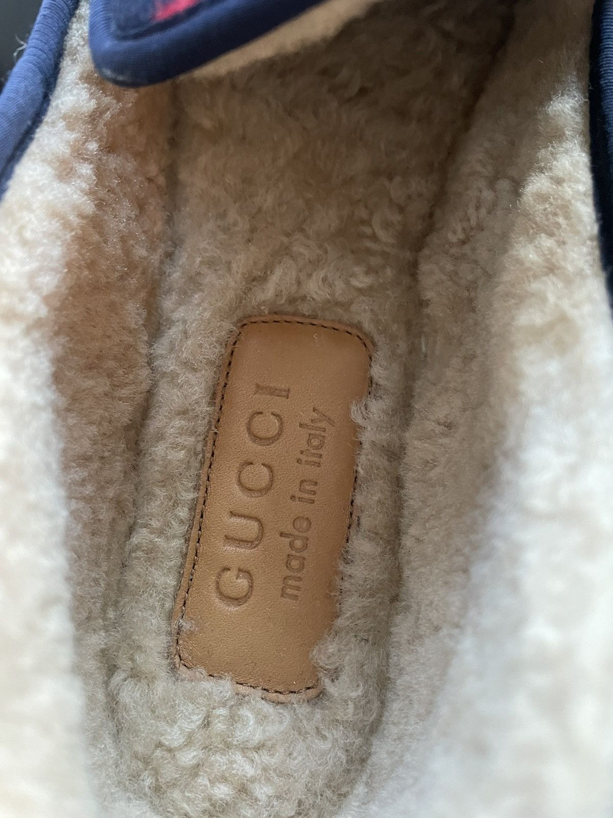 Gucci Rare Brand New Runway GG Logo Shearling Leather Loafer Shoes Size US 9.5 / EU 42-43 - 7 Thumbnail