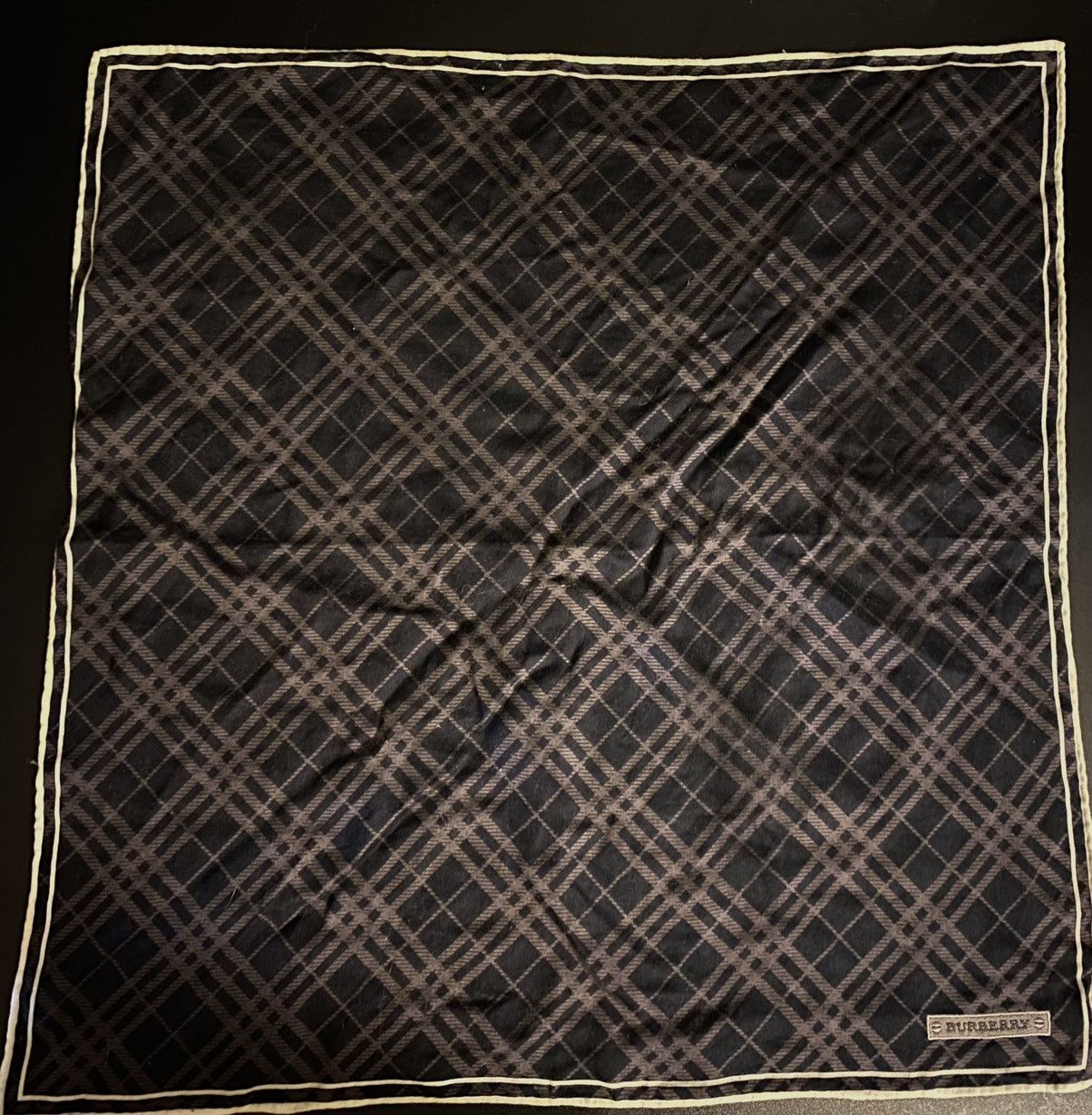 Burberry Vintage Black Burberry Monogram bandana handkerchief Size ONE SIZE - 2 Preview