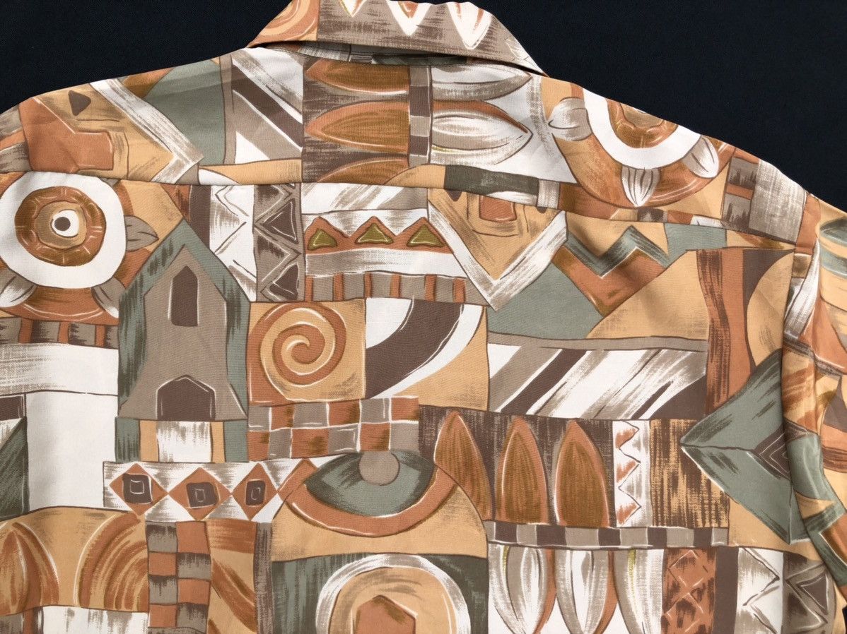 Vintage Vintage 90s EFFE Uomo Abstract Psychedelic Hawaiian Shirt Size US M / EU 48-50 / 2 - 16 Thumbnail
