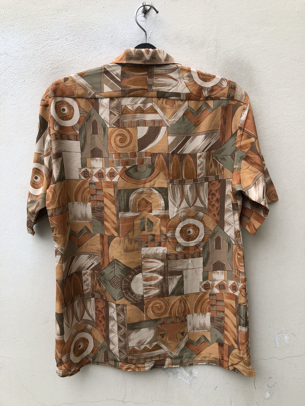 Vintage Vintage 90s EFFE Uomo Abstract Psychedelic Hawaiian Shirt Size US M / EU 48-50 / 2 - 21 Thumbnail