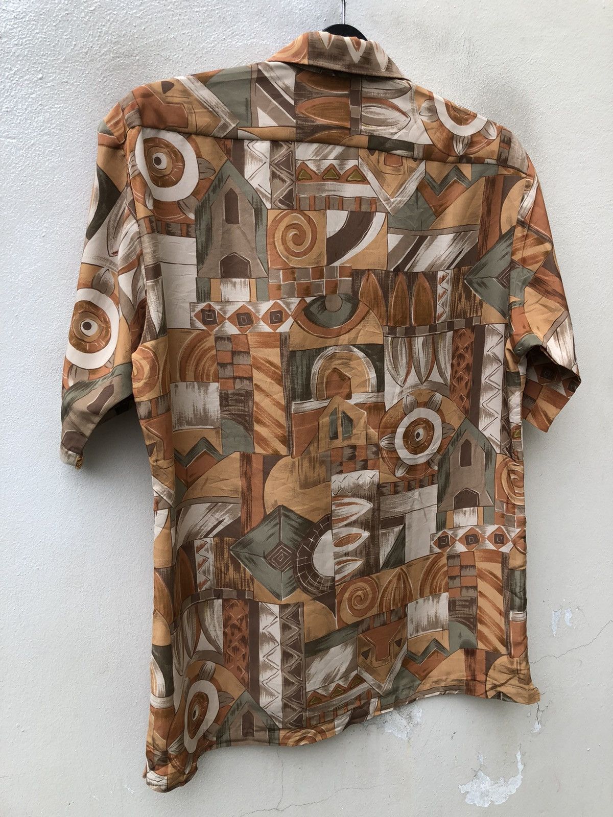 Vintage Vintage 90s EFFE Uomo Abstract Psychedelic Hawaiian Shirt Size US M / EU 48-50 / 2 - 22 Thumbnail