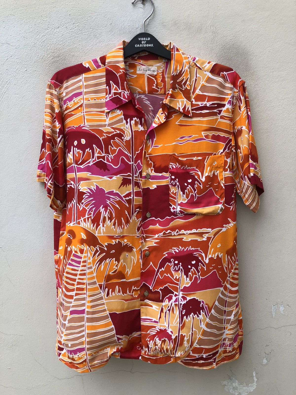 Vintage Vintage 90s Le Lys Rouge Rayon Psychedelic Hawaiian Shirt Size US M / EU 48-50 / 2 - 17 Thumbnail