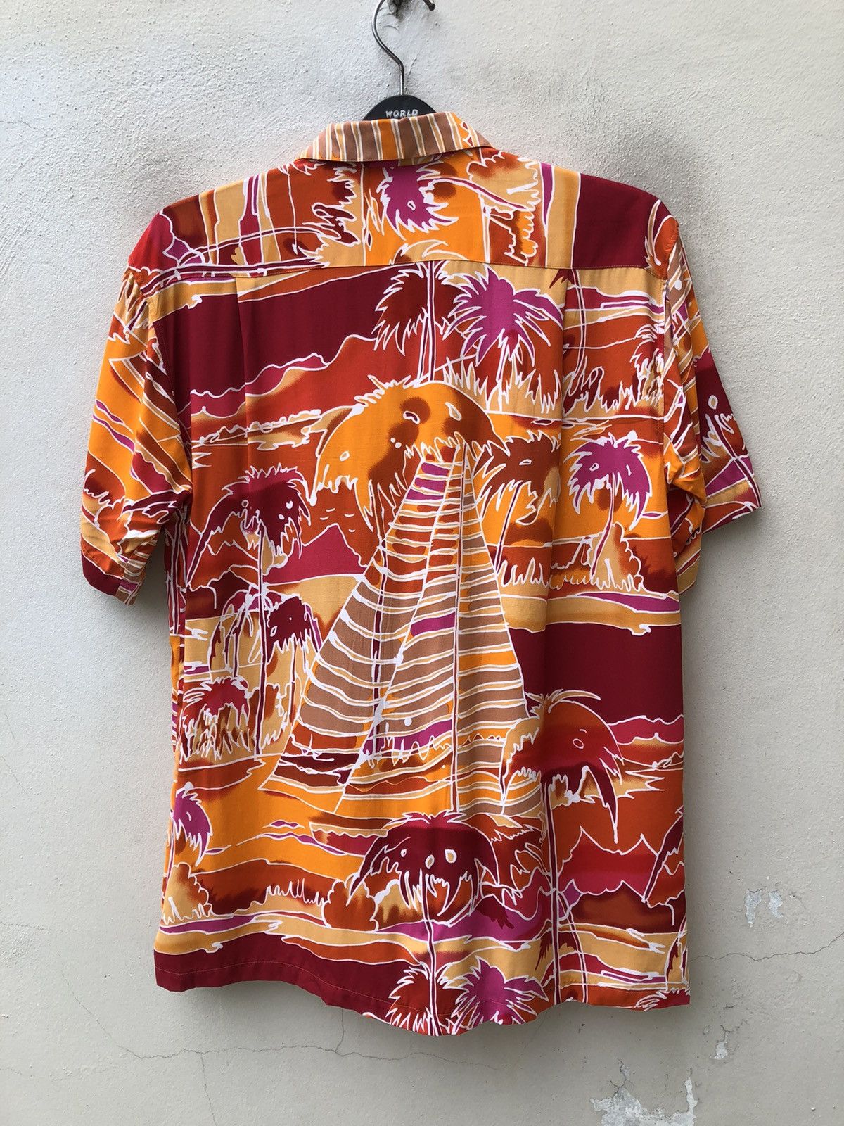 Vintage Vintage 90s Le Lys Rouge Rayon Psychedelic Hawaiian Shirt Size US M / EU 48-50 / 2 - 18 Thumbnail