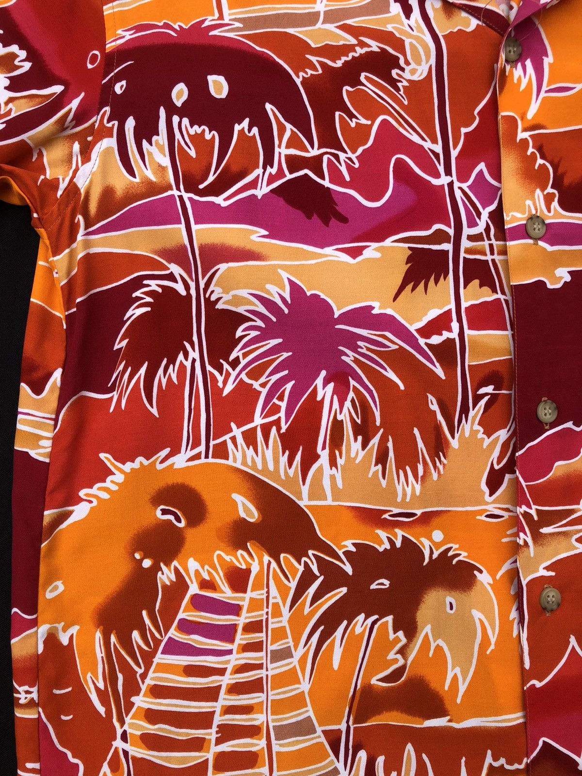 Vintage Vintage 90s Le Lys Rouge Rayon Psychedelic Hawaiian Shirt Size US M / EU 48-50 / 2 - 5 Thumbnail