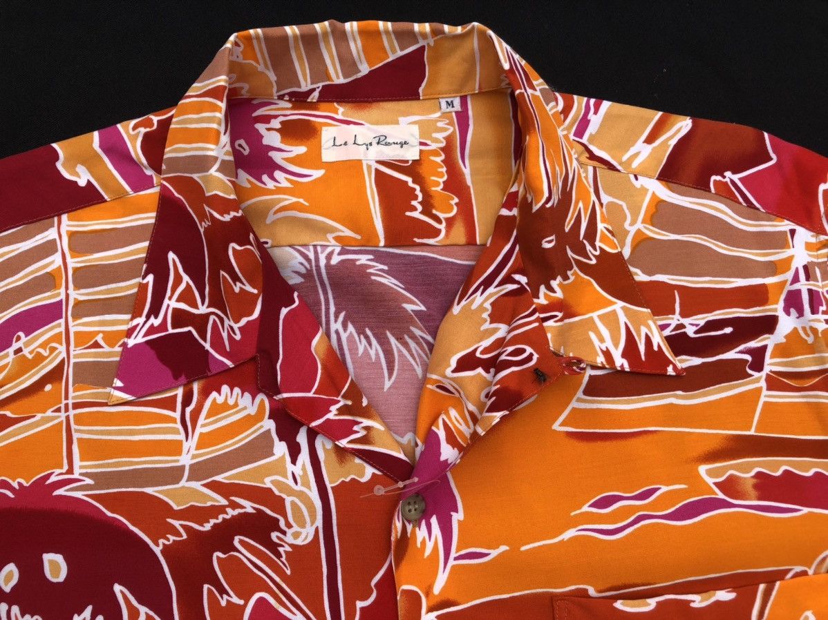 Vintage Vintage 90s Le Lys Rouge Rayon Psychedelic Hawaiian Shirt Size US M / EU 48-50 / 2 - 3 Thumbnail
