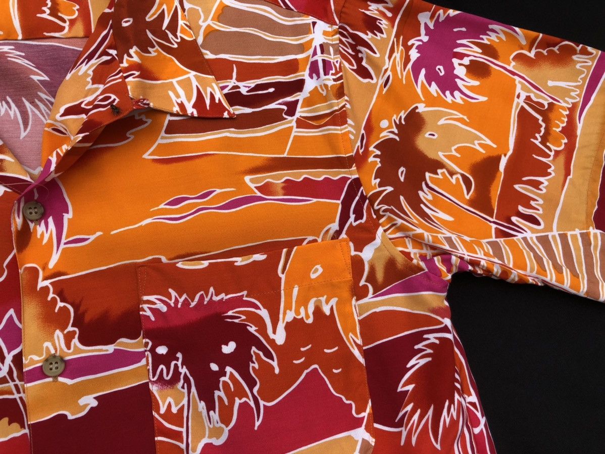 Vintage Vintage 90s Le Lys Rouge Rayon Psychedelic Hawaiian Shirt Size US M / EU 48-50 / 2 - 4 Thumbnail