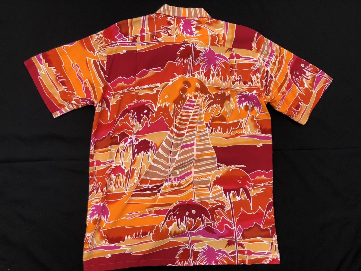 Vintage Vintage 90s Le Lys Rouge Rayon Psychedelic Hawaiian Shirt Size US M / EU 48-50 / 2 - 9 Thumbnail