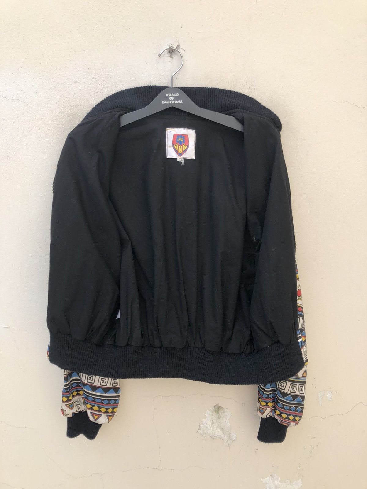 Vintage 90s CCC Suzie B. London Psychedelic Bomber Cropped Jacket Size US XL / EU 56 / 4 - 13 Thumbnail