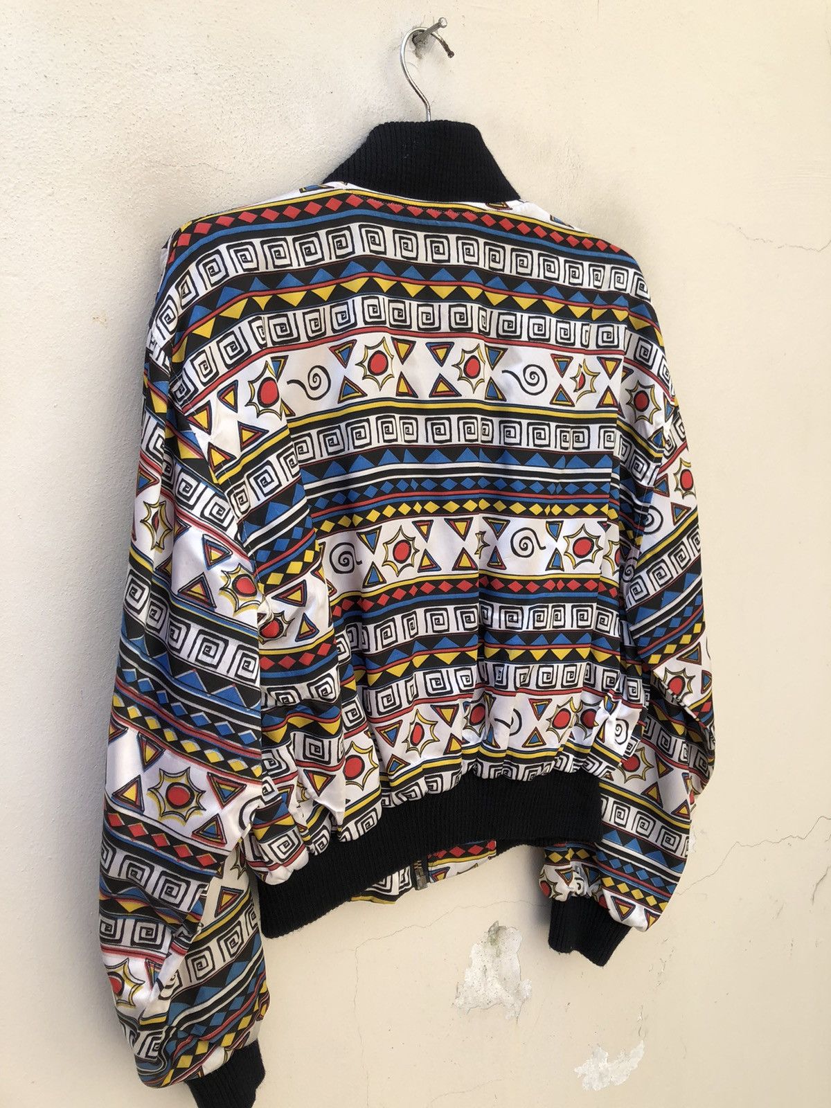 Vintage 90s CCC Suzie B. London Psychedelic Bomber Cropped Jacket Size US XL / EU 56 / 4 - 10 Thumbnail
