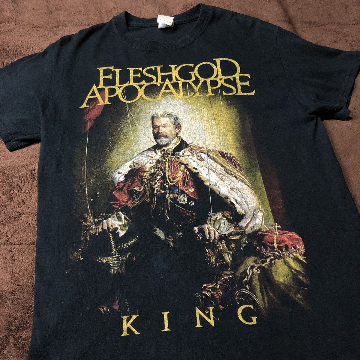 image of Band Tees Fleshgod Apocalypse Death Metal Band T Shirt in Black, Men's (Size Small)