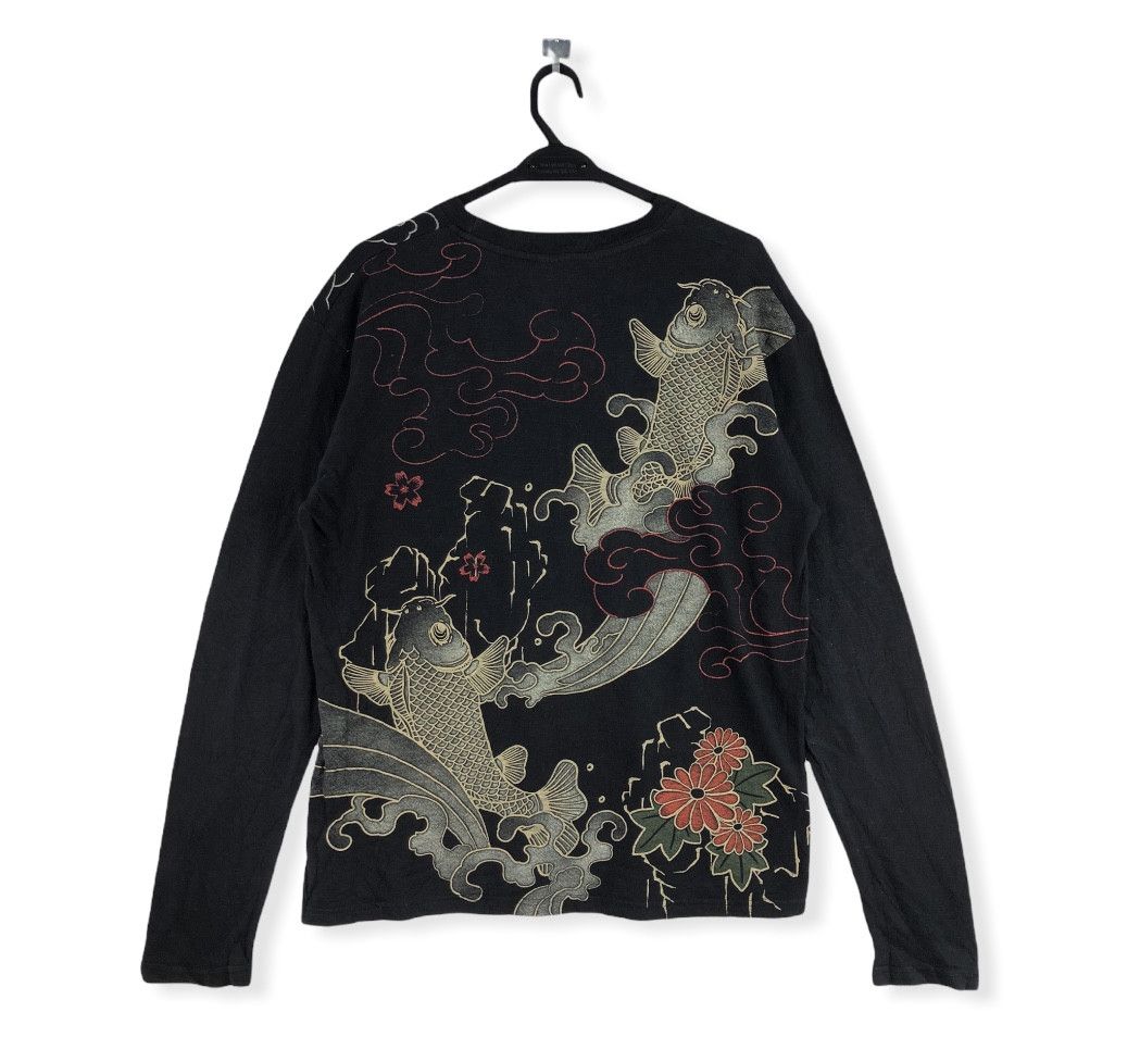 Japanese Brand VINTAGE JAPAN’S KOI FISH TRADITIONAL ART L/S SHIRT Size US L / EU 52-54 / 3 - 1 Thumbnail