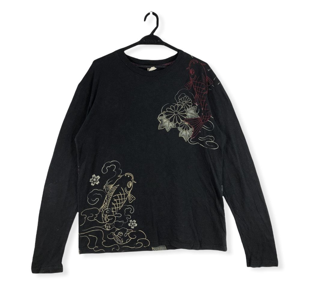 Japanese Brand VINTAGE JAPAN’S KOI FISH TRADITIONAL ART L/S SHIRT Size US L / EU 52-54 / 3 - 2 Thumbnail