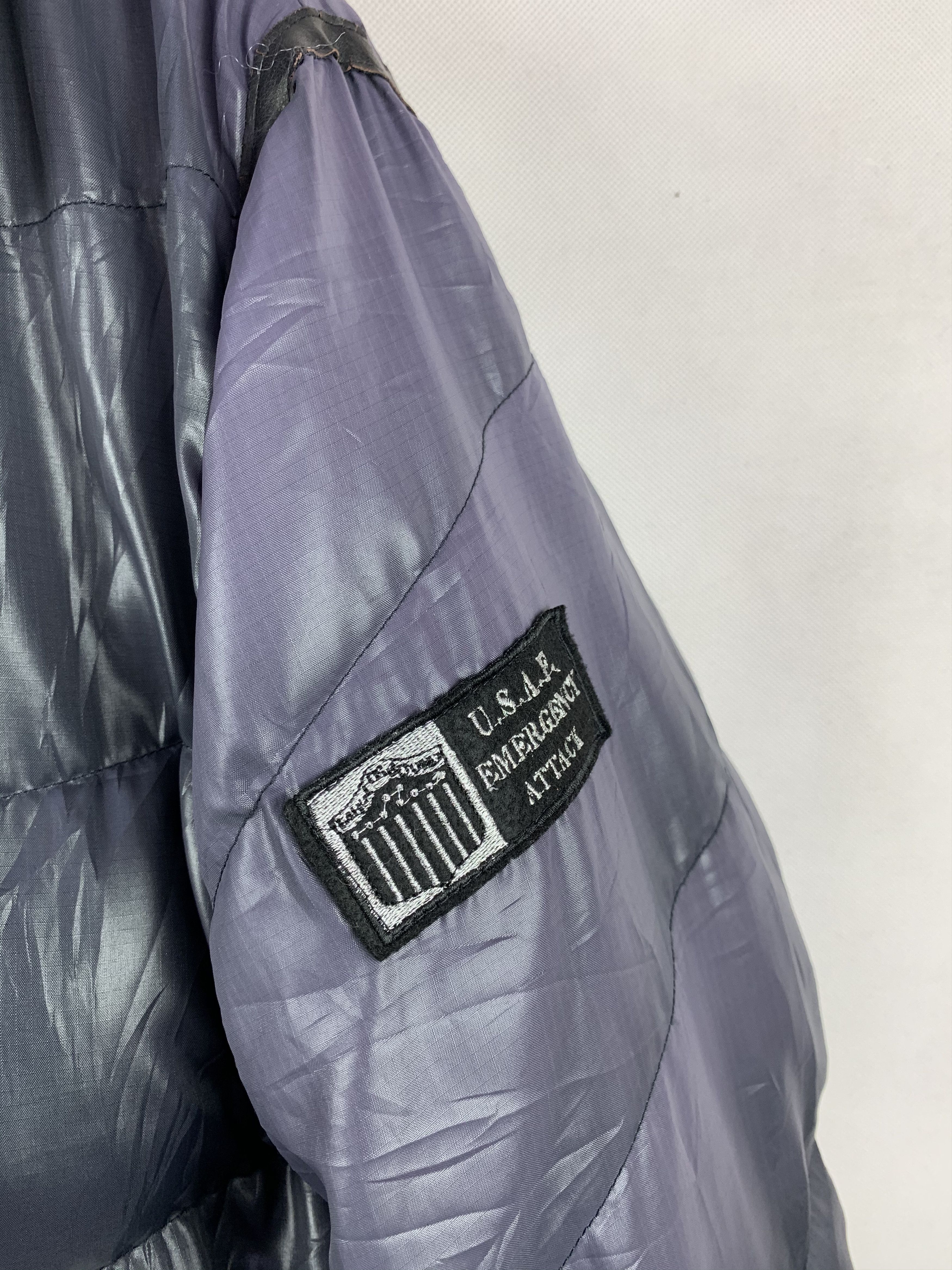 Vintage 🔥US Air Force Emergency Attack Down Puffer Jacket Sherpa Size US L / EU 52-54 / 3 - 6 Thumbnail