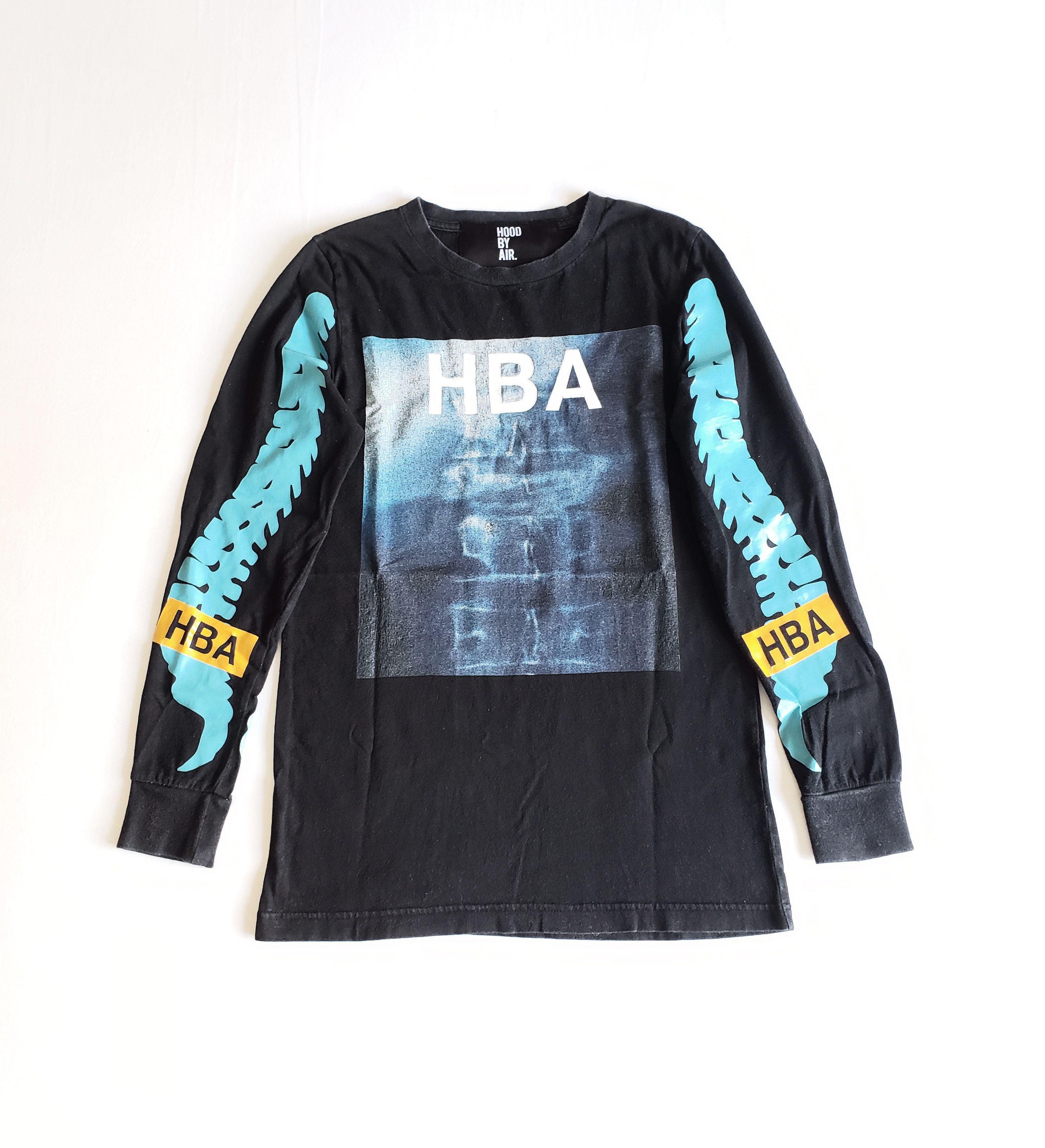 T-shirt Manches Longues Hood By Air X-RAY LS Vintage - Noir - Taille L - 100% Coton - Occasion Très Bon état