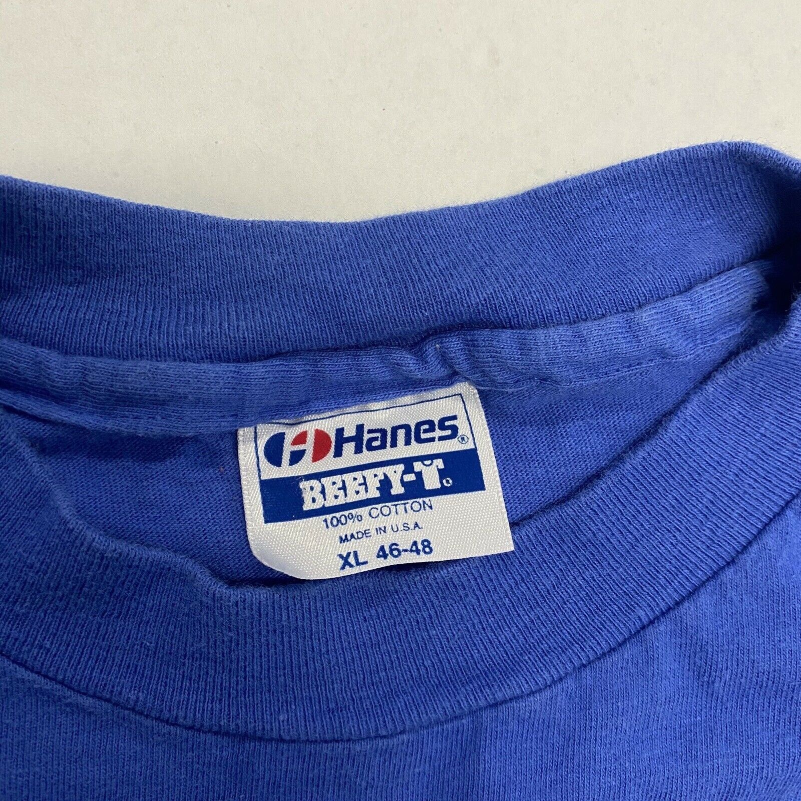 Hanes Vintage 90s polar bear nature single stitch Blue L Size US L / EU 52-54 / 3 - 8 Thumbnail
