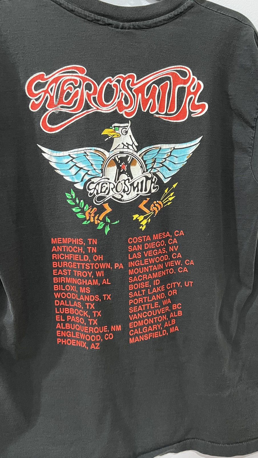 Aerosmith × Band Tees × Vintage Aerosmith Aero Force One Tour Tee Size Large Size US L / EU 52-54 / 3 - 9 Thumbnail