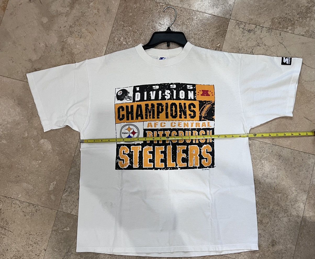 NFL 1995 Division Champion Pittsburgh Steelers Size XL Size US XL / EU 56 / 4 - 12 Thumbnail