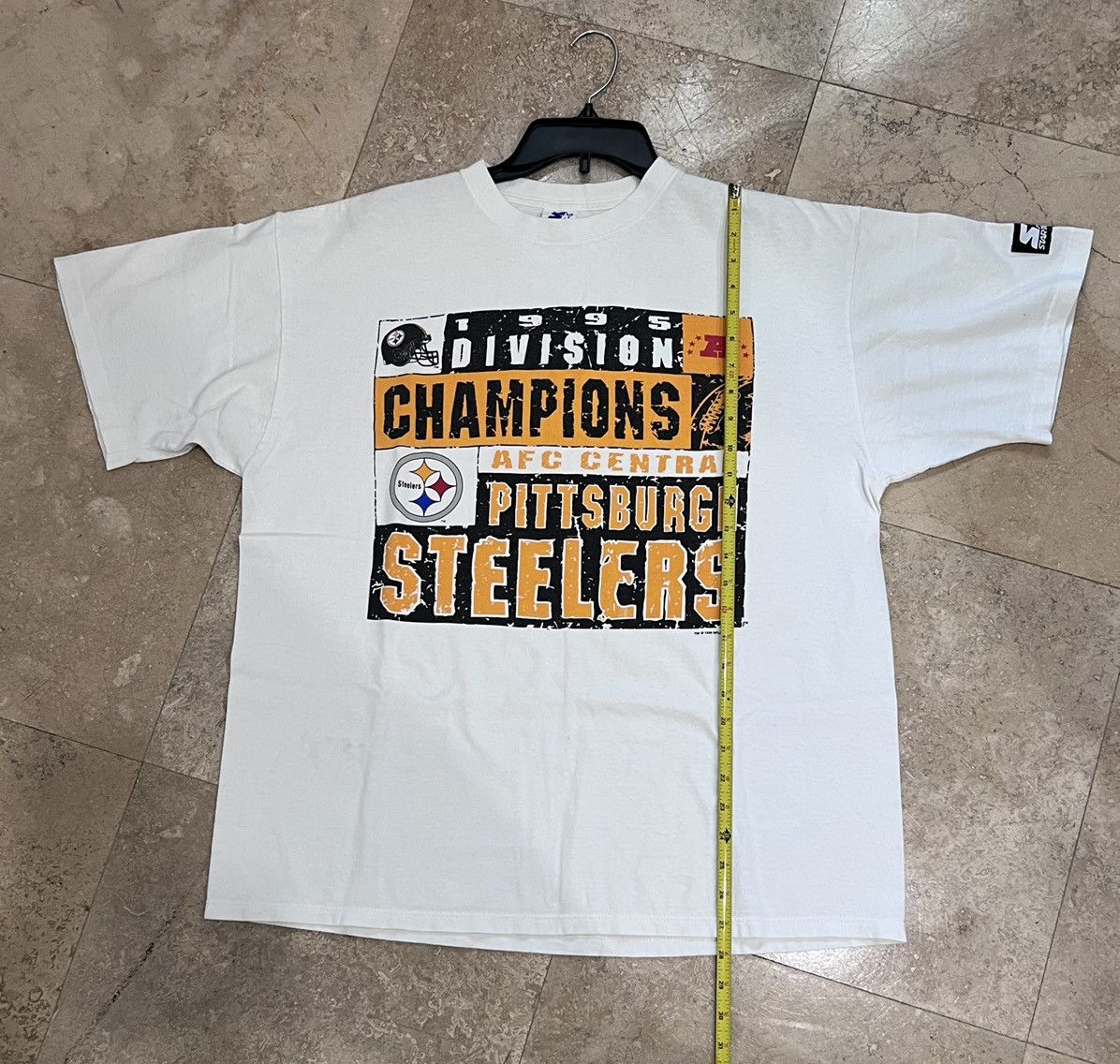 NFL 1995 Division Champion Pittsburgh Steelers Size XL Size US XL / EU 56 / 4 - 11 Thumbnail